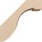 Ekena Millwork 5-inch W x 10-inch D x 10-inch H Del Monte Rough Cedar Woodgrain TimberThane Knee Brace, Primed BRCUR05X10X10DELRCPR - alternate 5